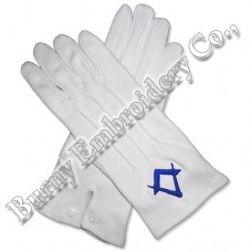 Masonic Regalia Hands Embroidery Gloves
